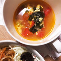あたむ❤189's cooksnap of when they made トマトと卵とわかめのデトックススープ.