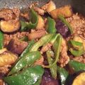 おおかなぼぅ's cooksnap of when they made 挽き肉、茄子とピーマンで旨辛味噌丼.