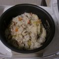 mizuki4's cooksnap of when they made さつまいもと鶏肉の混ぜご飯.