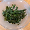まみずな＊'s cooksnap of when they made 春菊のからし和え.