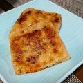 古賀竜一's cooksnap of when they made つまみに☆キムチ油揚げに入れて焼いただけ.