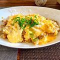 まい☆まぁぁぁぁぁい's cooksnap of when they made 超簡単！ガーリックライスのオムライス風.