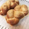 Peach0304's cooksnap of when they made 発酵時間短め☆三つ編みきな粉パン.
