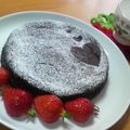 ★りみ★'s cooksnap of when they made ローカロリー☆お豆腐deガトーショコラ風.