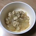 亜久里's cooksnap of when they made 1歳半 離乳食 カツ丼風 卵なし 簡単.