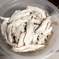 Bunnirella's cooksnap of when they made レンジで簡単♪ほぐし蒸し鶏【半調理】.