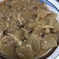 みー３２'s cooksnap of when they made ガリバタ大根の味噌煮.