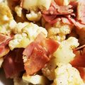 Jyohana's cooksnap of when they made 桜えびとベーコンとカリフラワーの炒め物.