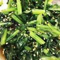 jurimama☆'s cooksnap of when they made ほうれん草・小松菜のごま和え.