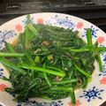 シエンティ's cooksnap of when they made アンチョビ、ベーコン、ほうれん草の油炒め.