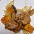 yupi☆★'s cooksnap of when they made パパッと♪豚バラとかぼちゃの黒酢炒め.