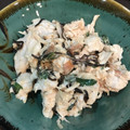 エリコフ's cooksnap of when they made 蒸し鶏と塩昆布のサラダ*梅マヨわさび*.