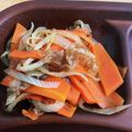 なつめタロー's cooksnap of when they made レンジで簡単にんじんと玉ねぎのおかか和え.