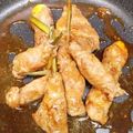 metabo3号's cooksnap of when they made 大人のおつまみ♡葉生姜の甘辛肉巻き.