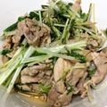Rstat's cooksnap of when they made 豚と水菜の醤油酢炒めレモン汁を添えて.