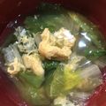 わたるんママ's cooksnap of when they made ロメインレタスと卵のスープ.