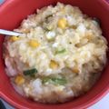 わたるんママ's cooksnap of when they made 簡単！米から炊く土鍋de中華粥.