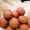 küzira｡'s cooksnap of when they made 材料4つ！簡単ココアスノーボールクッキー.