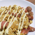 クック2R0PTC☆'s cooksnap of when they made マヨネーズで食べるソーセージと卵の炒め物.