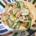 クック6C7BV4☆'s cooksnap of when they made ☆きゅうりとカニカマの胡麻ドレあえ☆.