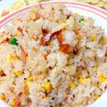 ☆３匹の子ぶた☆'s cooksnap of when they made 白だしdeなんちゃって炒飯.