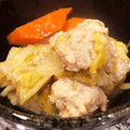 momoetsu's cooksnap of when they made 白菜ときのこ鶏つくねの白みそ煮.