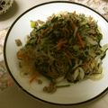 dungmy's cooksnap of when they made シャキシャキネギとにらのチャプチェ.