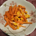 アルカママ's cooksnap of when they made 人参とコーンの炒め物簡単.