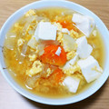 クックUP32UG☆'s cooksnap of when they made 簡単♪豆腐と玉ねぎと人参 卵の白だし煮！.