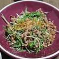 クックHI9KUQ☆'s cooksnap of when they made 豚肉と水菜のゴマしょうが焼き.