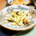makichihua's cooksnap of when they made アボカドとエリンギのバタ醤油炒め.