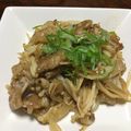 mikiko0312's cooksnap of when they made 豚肉とえのきのポン酢炒め.