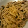 見習いスティッチ！'s cooksnap of when they made きのこと豚肉の和風パスタ☆醤油バター味.