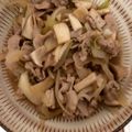 クック77NFKE☆'s cooksnap of when they made 豚肉と舞茸のポン酢炒め.