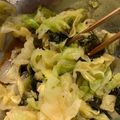 hakobetet's cooksnap of when they made キャベツとワカメのごま酢和え.