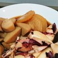 マコミコ's cooksnap of when they made 超簡単！　里芋、だいこん、やりいかスミ煮.