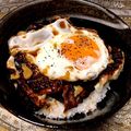 aniizuma's cooksnap of when they made ★単身赴任専用★満腹！目玉焼き餃子丼！.