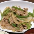 クックLZO392☆'s cooksnap of when they made 豚こまピーマン玉ねぎのピリ辛炒め.