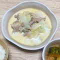 さかなのうろこ's cooksnap of when they made 豚バラ白菜のクリーム煮♪スプラウトのせ.