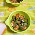 mmameco's cooksnap of when they made ナゲットといんげんの炒め物.