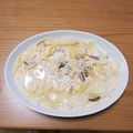 あさころり's cooksnap of when they made さば缶とキャベツのあっさりクリームパスタ.