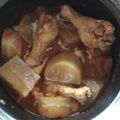 クックノンパパ's cooksnap of when they made 調理師さんレシピ大根と鶏モモ肉のトマト煮.