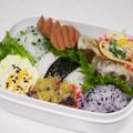 なななな♡MaMa's cooksnap of when they made 3色おにぎり弁当♡.