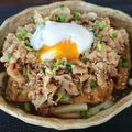 プニのふ04's cooksnap of when they made やみつき甘辛豚きつねうどん.