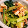 canalcats's cooksnap of when they made 鰹節っぷり小松菜と油揚げ炒め煮.