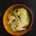 はら＊'s cooksnap of when they made 生姜とネギたっぷりワンタンスープ.