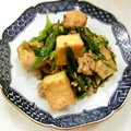 あっこ姉's cooksnap of when they made 厚揚げと九条ネギのそぼろ炒め.