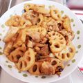 poporondaa's cooksnap of when they made 黒酢でヘルシー♪鶏蓮根のさっぱり照り焼き.