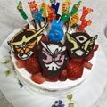 akitakaha's cooksnap of when they made 仮面ライダービルドのケーキ.
