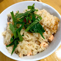 クックAS98PH☆'s cooksnap of when they made 鮭と大葉で大人の炊き込みごはん♡.